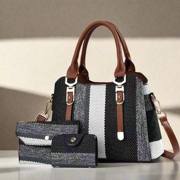 Crossbody Large Capacity New Son And Mother Canvas Contrast Color Handbags FAIJO