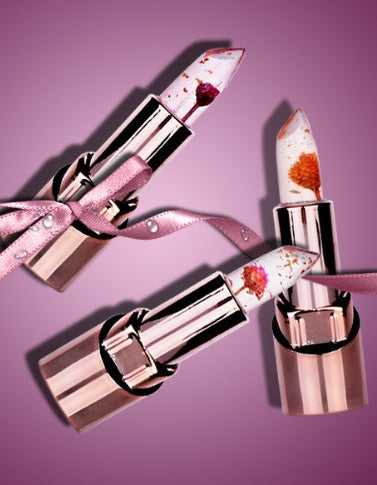 Gold leaf flower jelly temperature change lipstick FAIJO