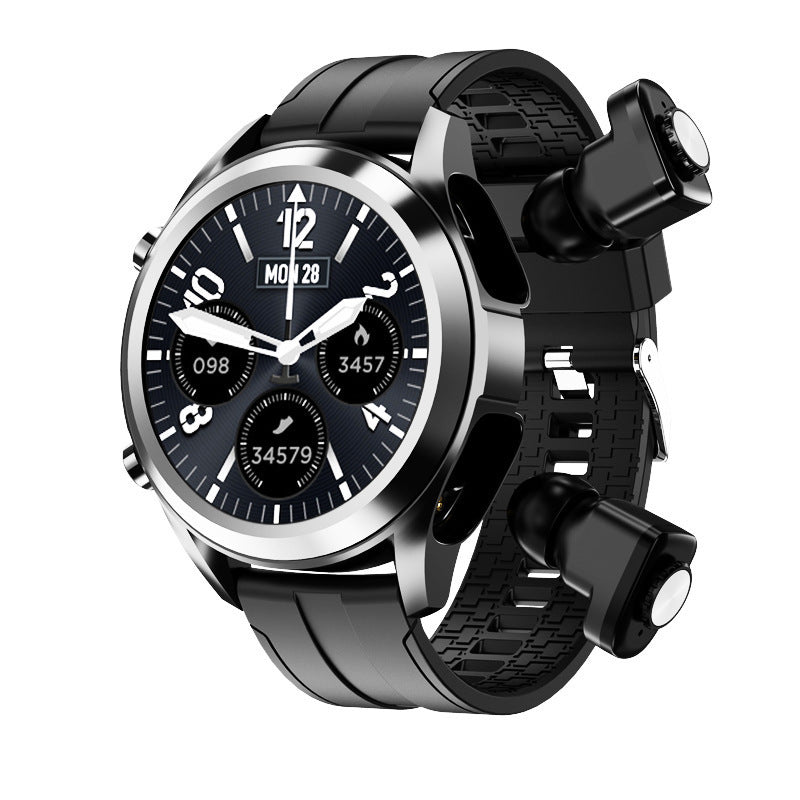Men's Bluetooth Headset Combo Heart Rate Blood Pressure Sports Technology Smart Watch FAIJO